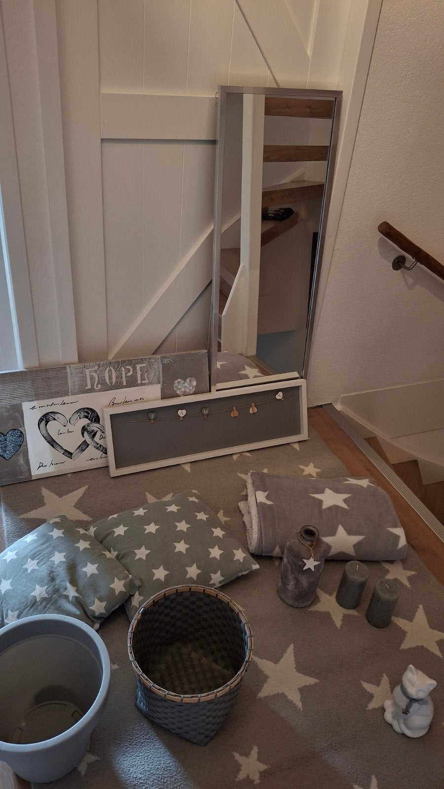 Leuk set, om kinderkamer compleet anders te maken!, Kinderen en Baby's, Grijs, Ophalen, Gebruikt, Kleed of Kussen