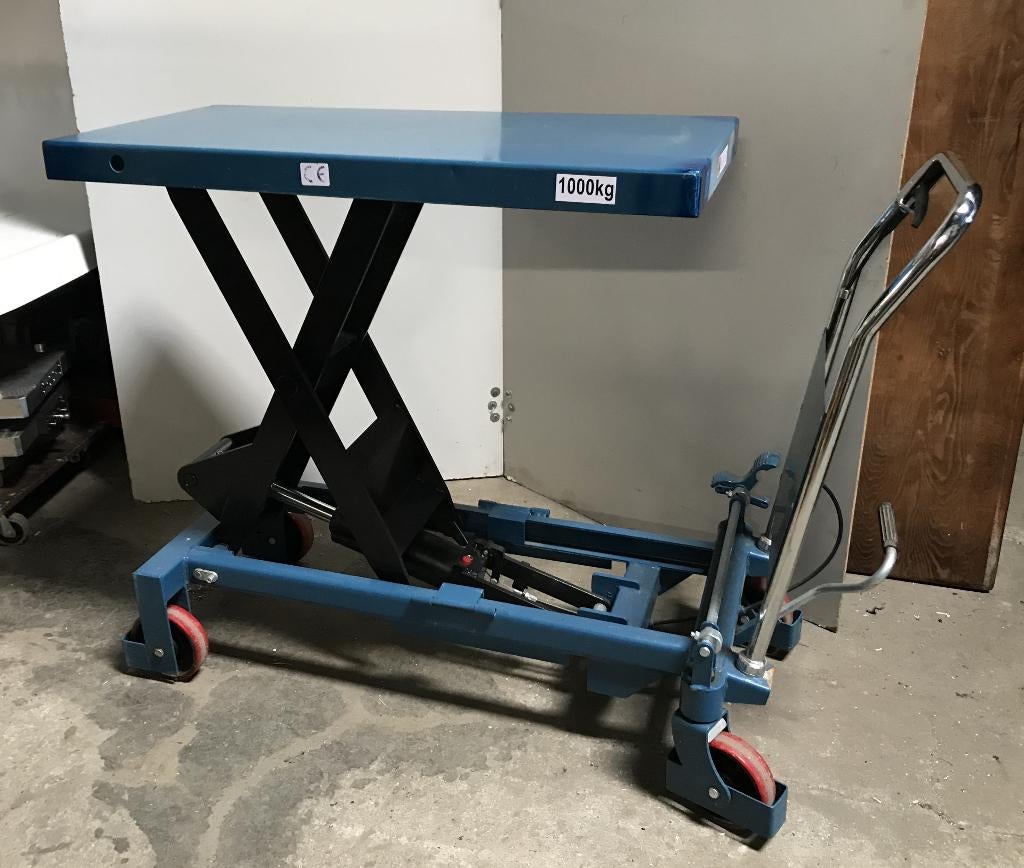 Heftafel, tafellift, 1000 kg, 101,5x51x101 cm, Doe-het-zelf en Verbouw, Transportwagens, 100 liter of meer, Ophalen, Gebruikt