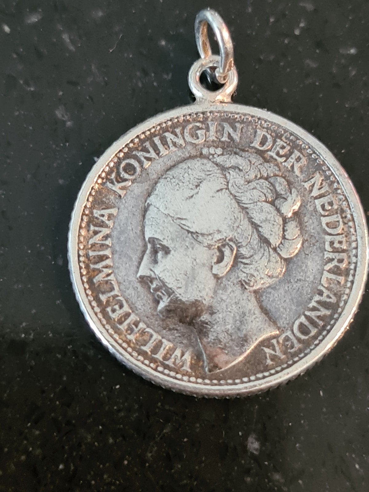 Zilveren 25 Cent Munt Koningin Wilhelmina 1941 met Oogje, Zilver, 25 cent, Ophalen of Verzenden, Koningin Wilhelmina