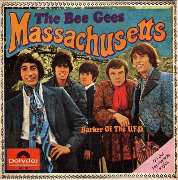 Bee Gees: Massachusetts / Barker of the UFO [Spanje], Gebruikt, 7 inch, Ophalen of Verzenden, Pop