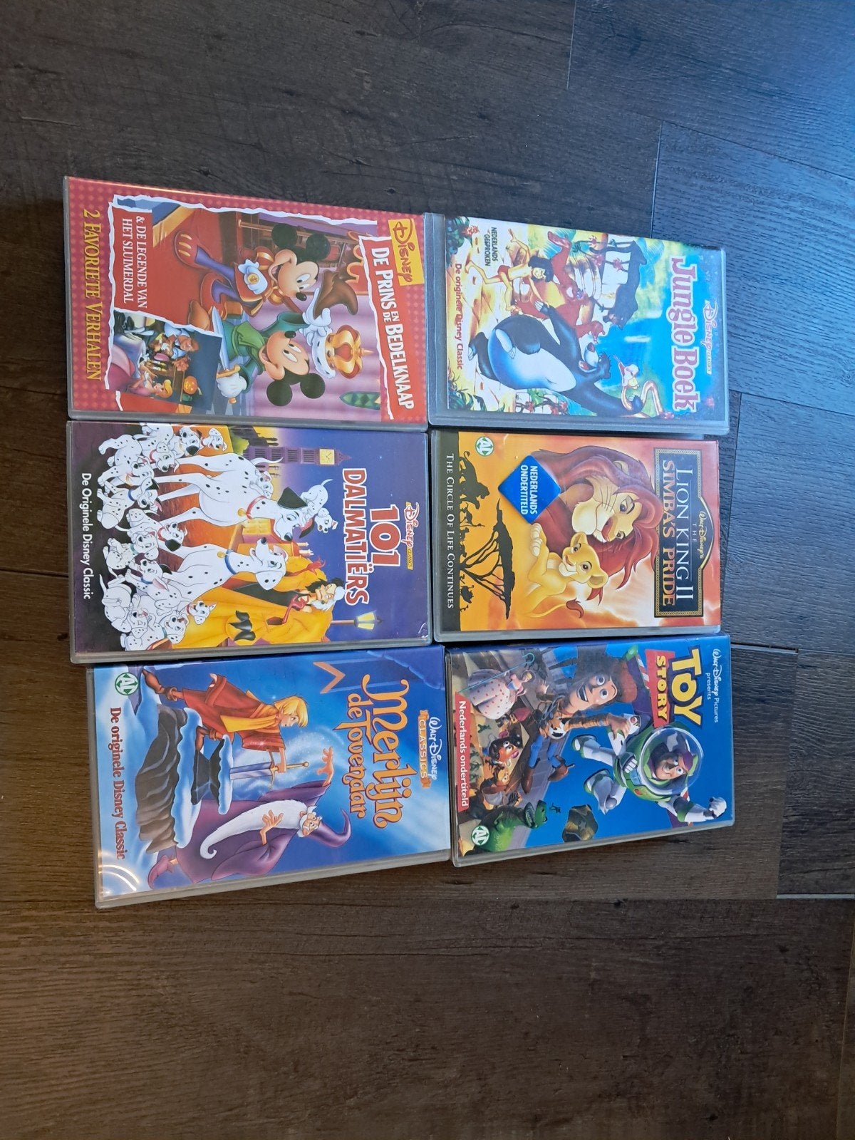 Disney VHS Collectie: 6 Klassieke films, Gebruikt, Alle leeftijden, Kinderfilm, Boxset