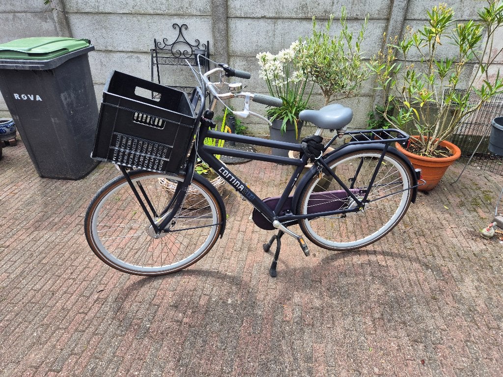 Te koop: Cortina U4 Denim herenfiets, Gebruikt, Versnellingen, 49 tot 53 cm, Trommelrem