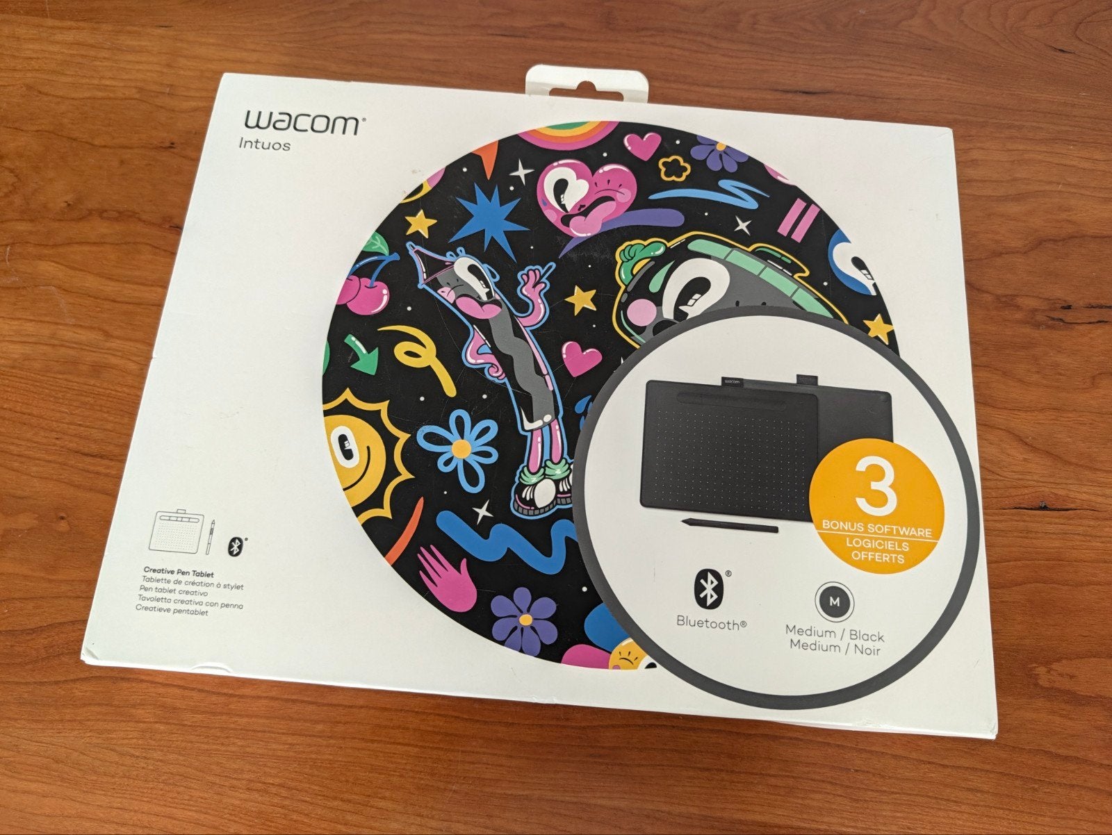Wacom Intuos Medium Tablet ZGAN, Computers en Software, Ophalen of Verzenden, Zo goed als nieuw, Draadloos, Wacom