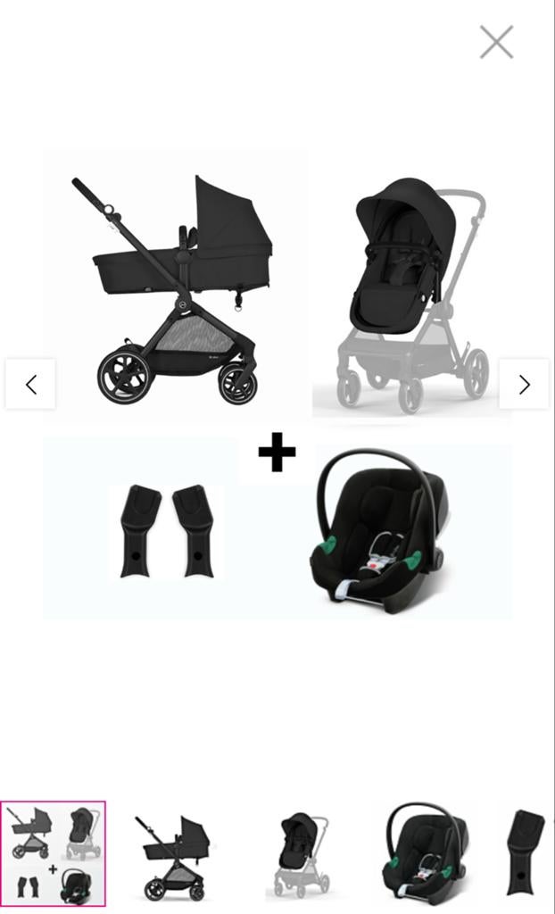 Cybex EOS/Aton B2 i-Size Travel System - Nieuw, Nieuw, Combiwagen, Met autostoeltje, Ophalen
