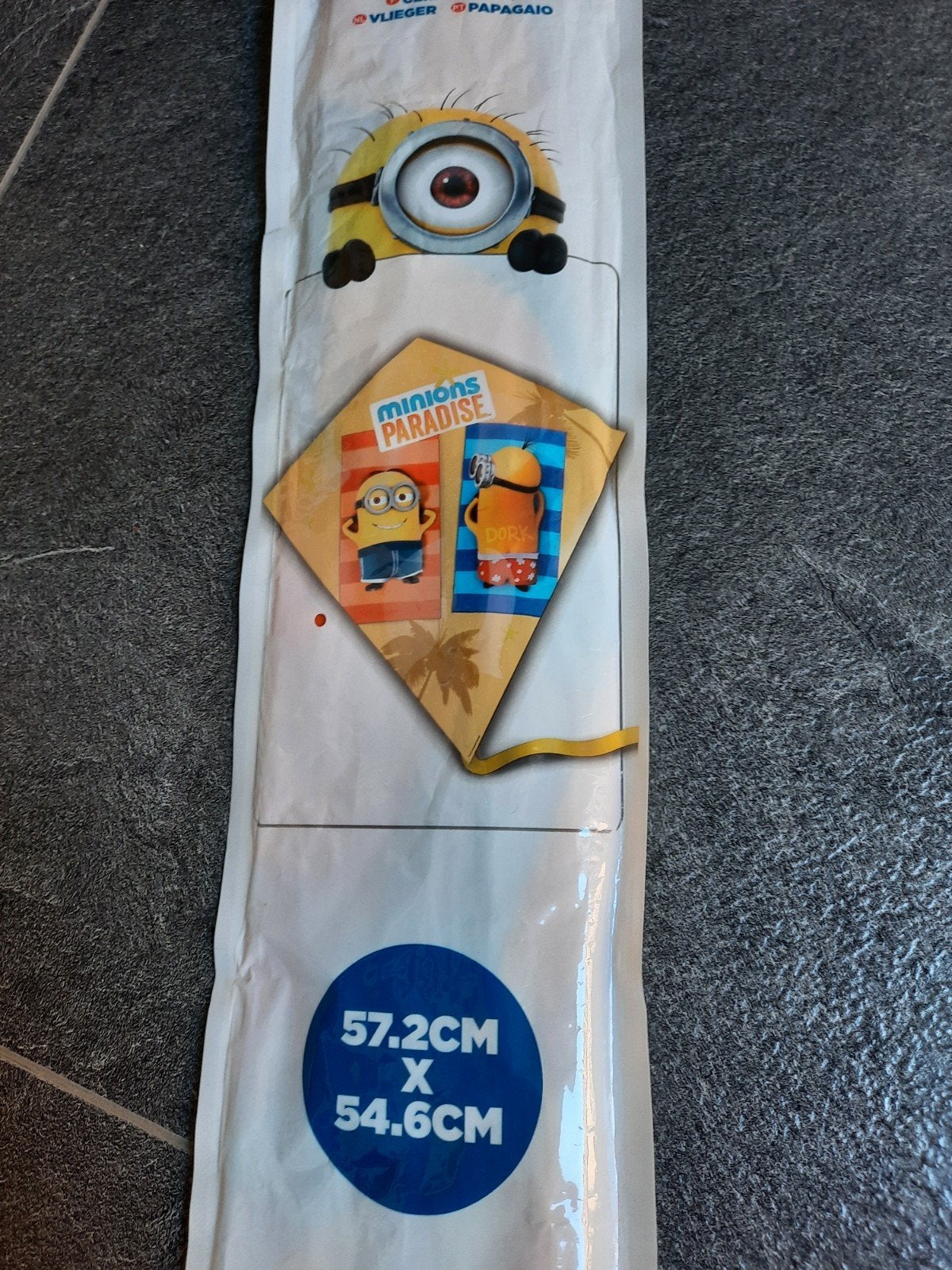 Nieuwe Minions vlieger in verpakking, Ophalen of Verzenden, Nieuw, Eenlijns, Vlieger