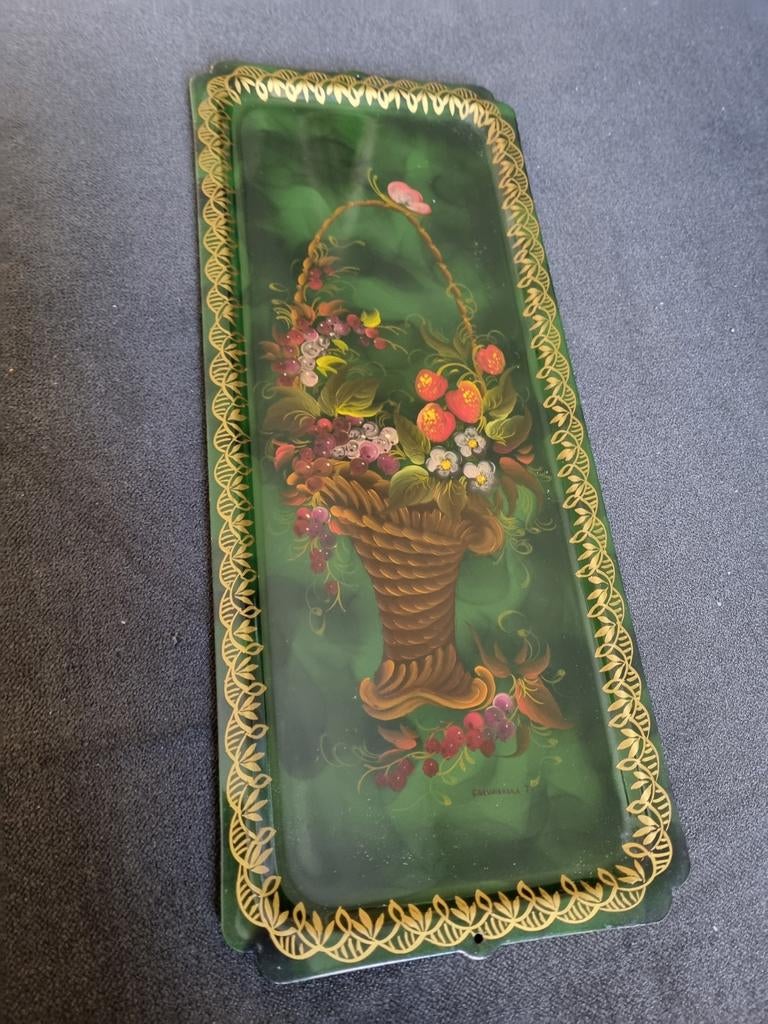 Authentiek Russisch zhostova dienblad, Ophalen of Verzenden