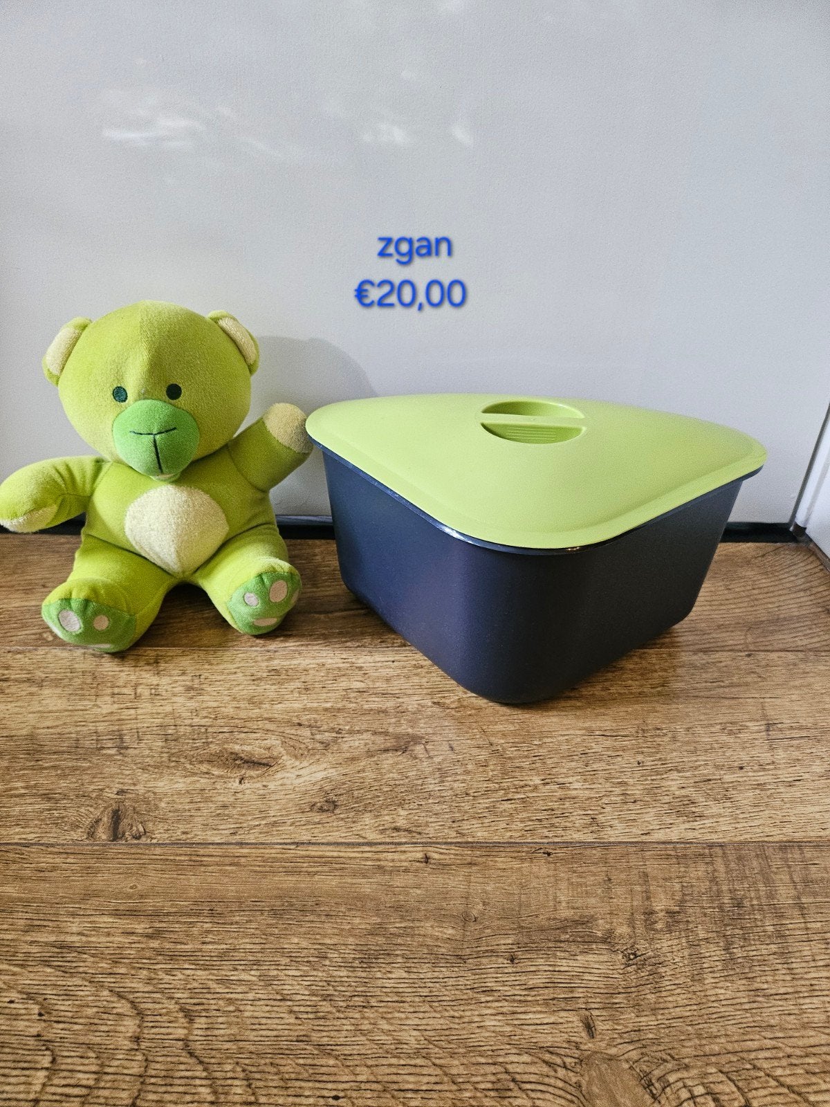 Tupperware driehoek afvalbak zwart groen, Ophalen of Verzenden, Zo goed als nieuw, Groen, Overige typen