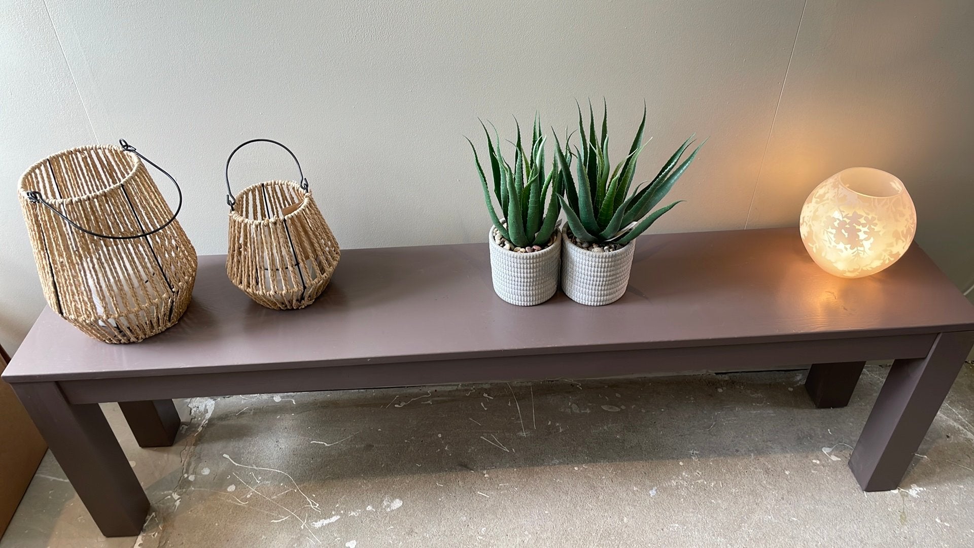 Tijdloze houten bank, eettafelbank of gangbank,Lengte 159 cm, Ophalen, Zo goed als nieuw