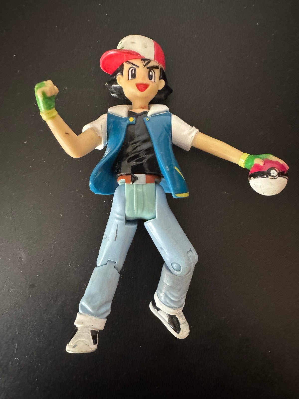 Pokémon Ash Ketchum actiefiguur met Pokébal, Kinderen en Baby's, Ophalen of Verzenden, Gebruikt