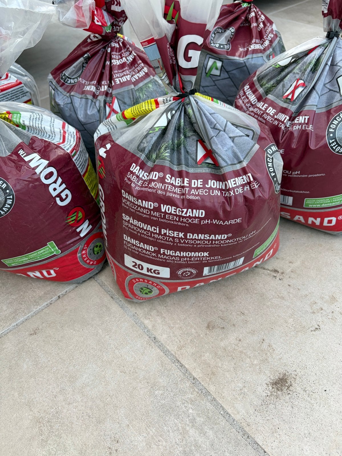 Dansand Voegzand - 10 kg zakken totaal ongeveer 70 kg., Ophalen, Nieuw, Voegzand