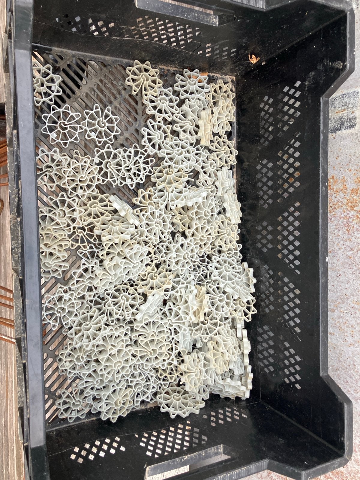 Betontoffees en kunststof afstandhouders, Ophalen of Verzenden, Gebruikt