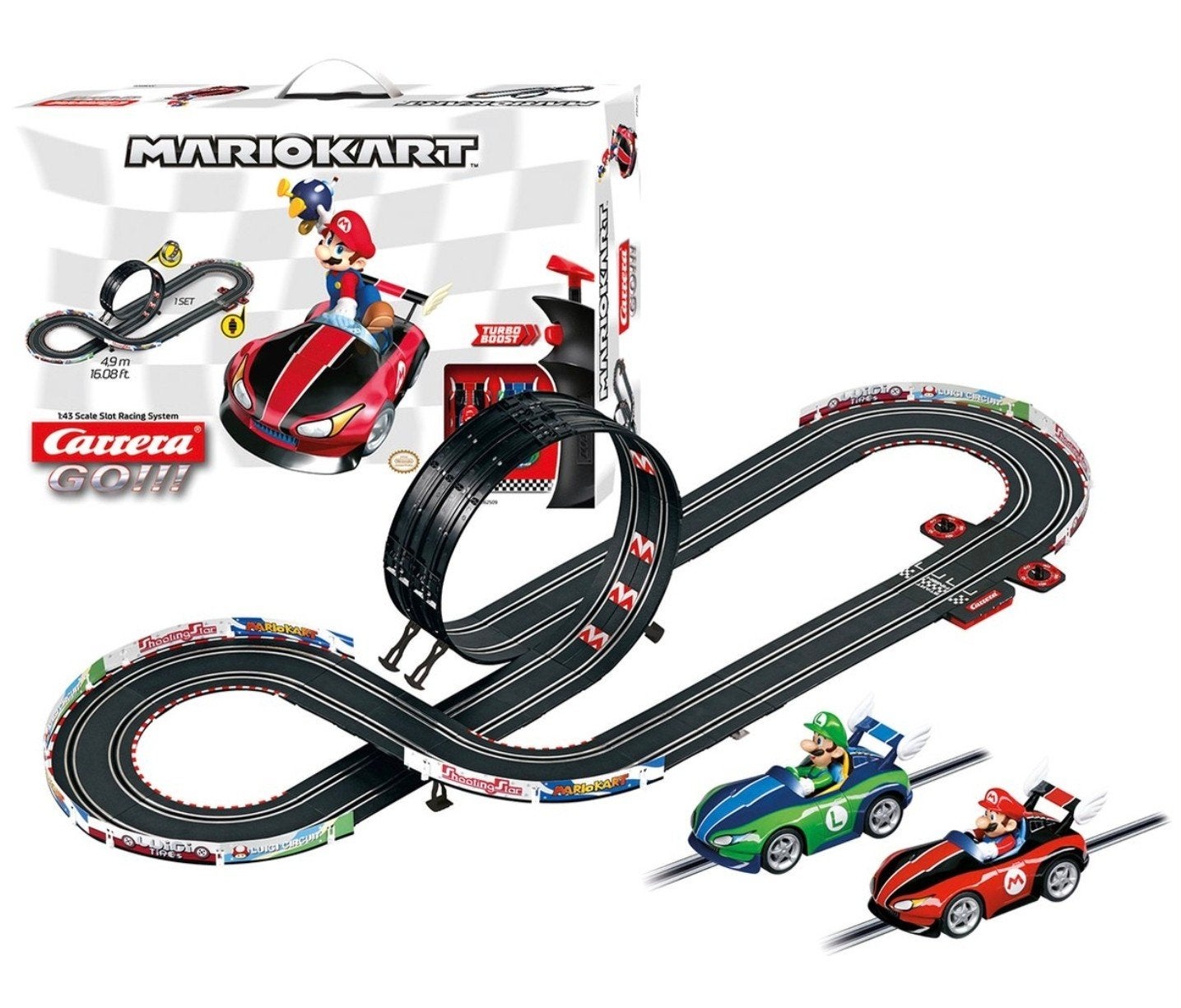 Carrera Mario Kart racebaan, Ophalen of Verzenden, Gebruikt, Elektrisch, Carrera