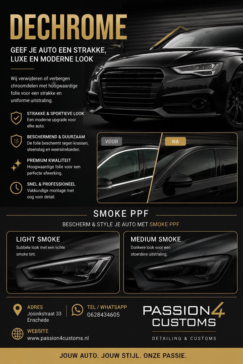 Uw auto dechromen!, Ophalen, Nieuw, Nederland, Update
