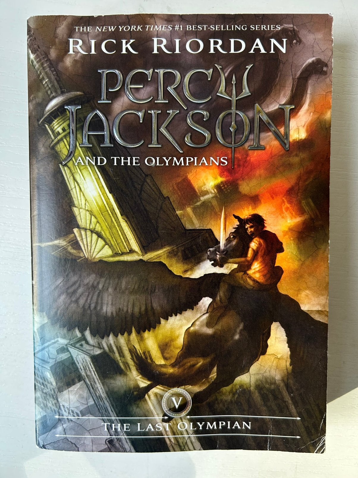Percy JacksonThe last Olympian Rick Riordan, Ophalen of Verzenden, Gelezen