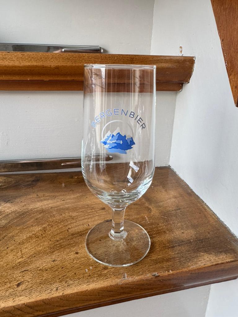 Bergenbier glas, Verzamelen, Ophalen of Verzenden, Zo goed als nieuw, Glas of Glazen, Overige merken