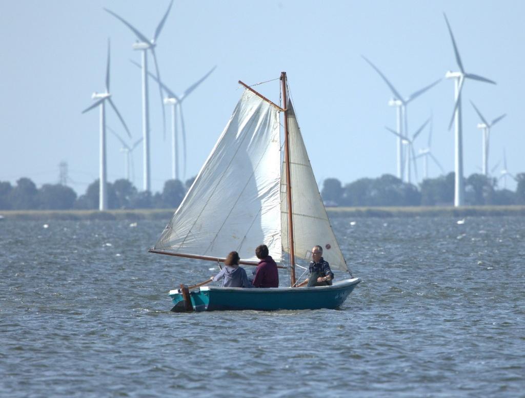 Open zeilboot 4 meter, zeer geschikt voor ondiep water, Ophalen, Gebruikt, Polyester, Fok