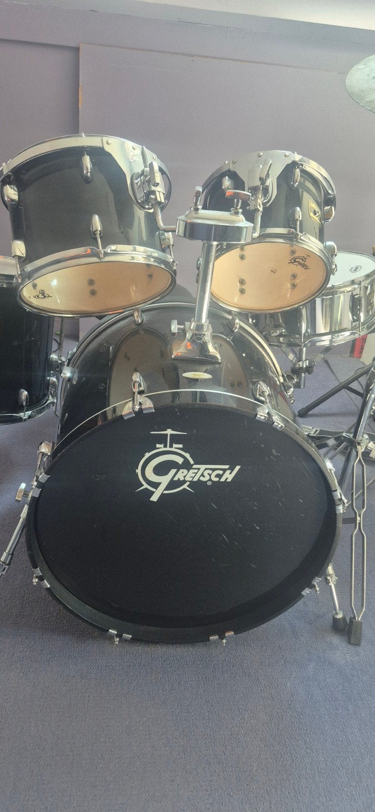 Gretsch black hawk Drumstel - Zwart, Muziek en Instrumenten, Ophalen, Zo goed als nieuw, Overige merken