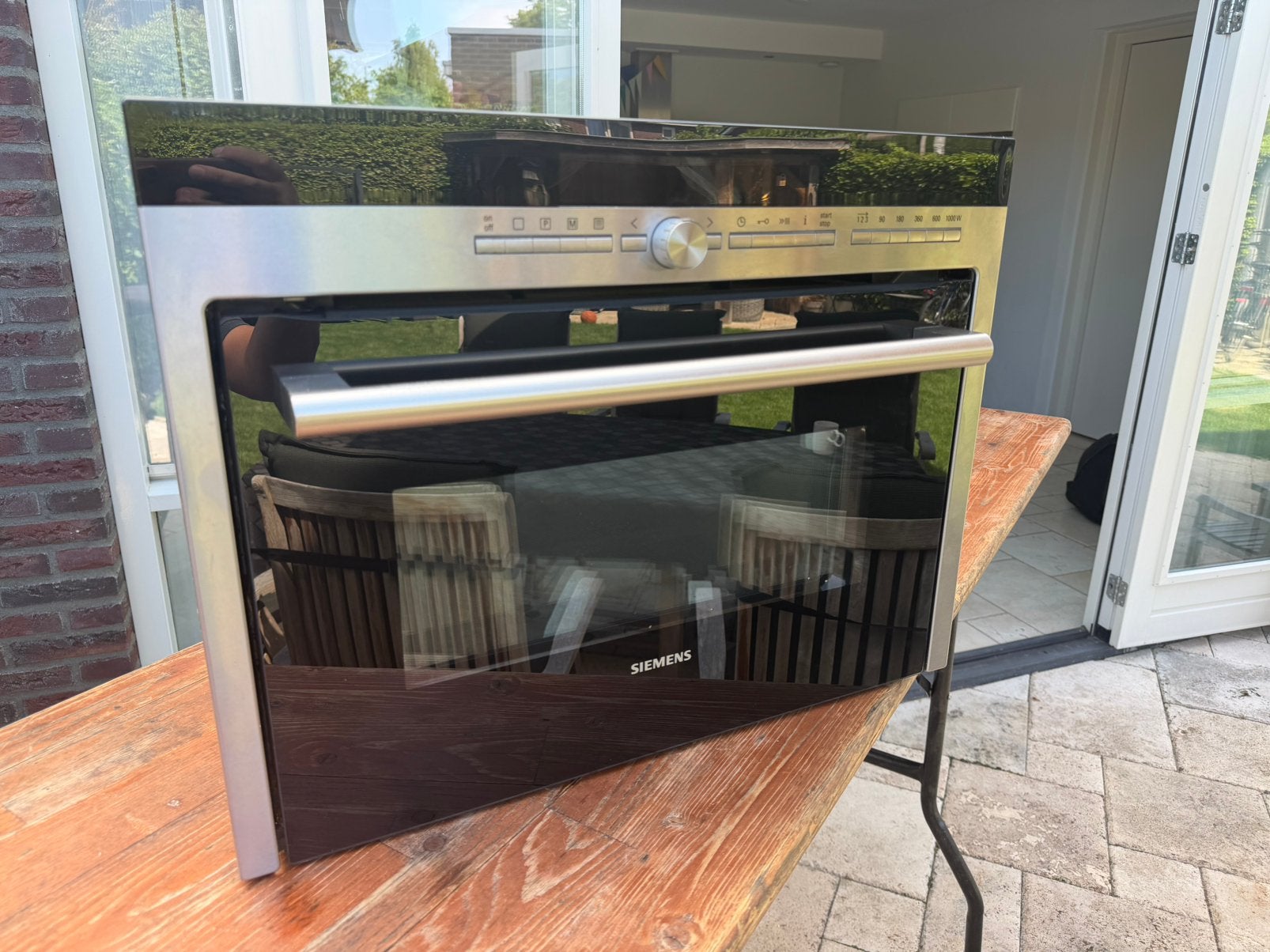 Siemens oven HB86P572, Ophalen, 45 tot 50 cm, Gebruikt, Hete lucht