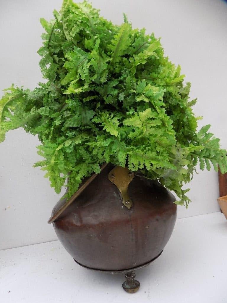Bloempot koperen ketel brocante vintage, Huis en Inrichting, Ophalen of Verzenden, Gebruikt, Metaal