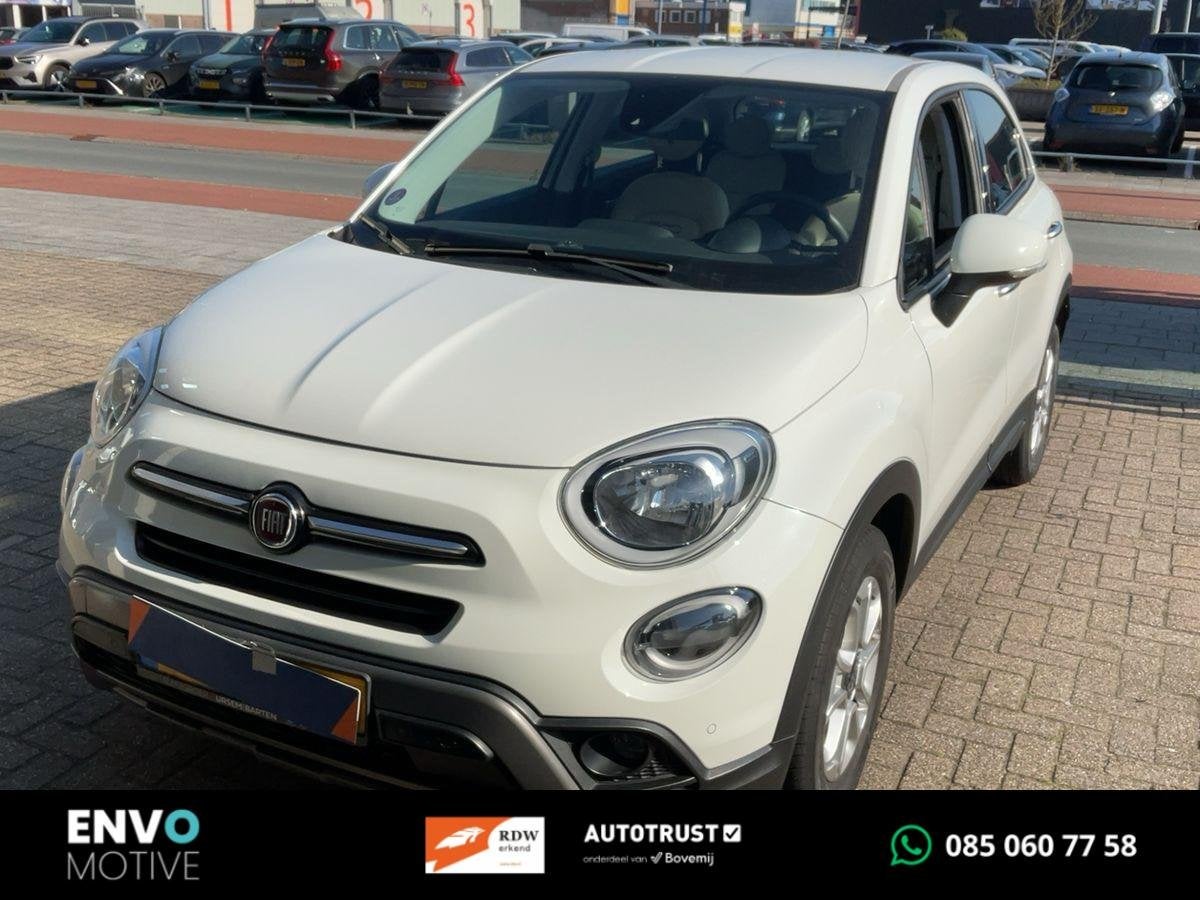 Fiat 500 X Cross 1.0 GSE City Cross Opening Ed. Navi/Trekh., Voorwielaandrijving, Gebruikt, Met garantie (alle), Wit