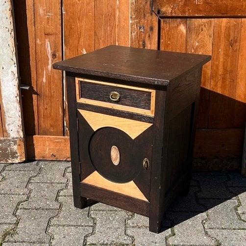 Nacht kastje kast origineel Art Deco 1920 hout 40 x 38 x 56, Ophalen of Verzenden