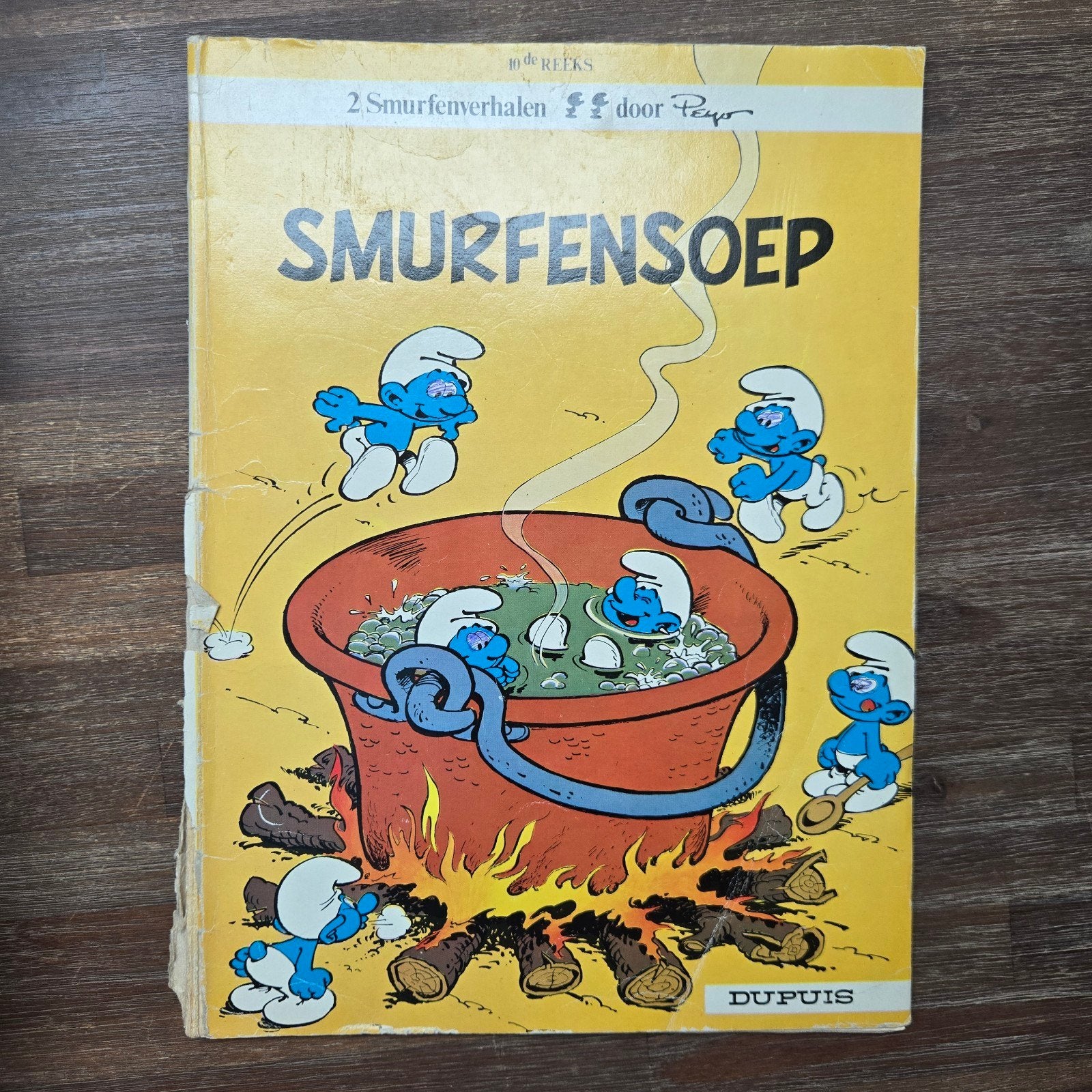De Smurfen - 4 stripboeken van Peyo, Ophalen of Verzenden, Gelezen
