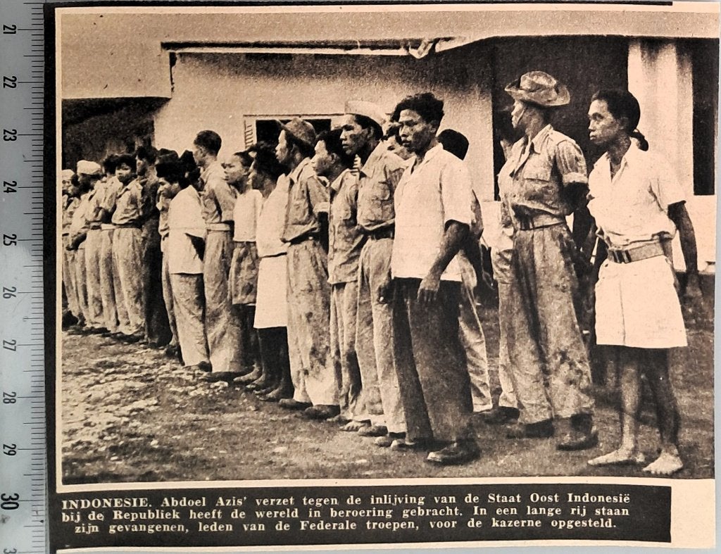 Leger Indië 1950; door TNI gevangen Federale troepen, Verzamelen, Verzenden, 1940 tot 1960, Gebruikt, Overige onderwerpen