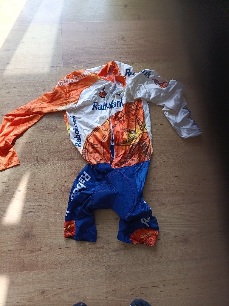 Retro tijdritpakken Rabobank, Ophalen of Verzenden, Zo goed als nieuw, Kleding