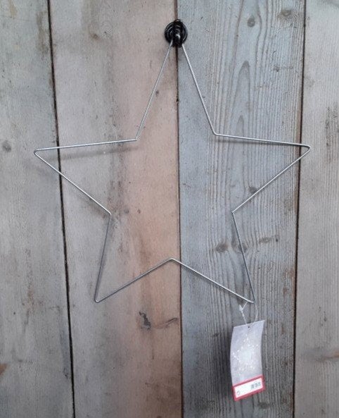 Frame - ster van metaal - metalen ster - 30 cm , Hobby en Vrije tijd, Knutselen, Nieuw, Kerstmis, Knutselmateriaal, Metaal