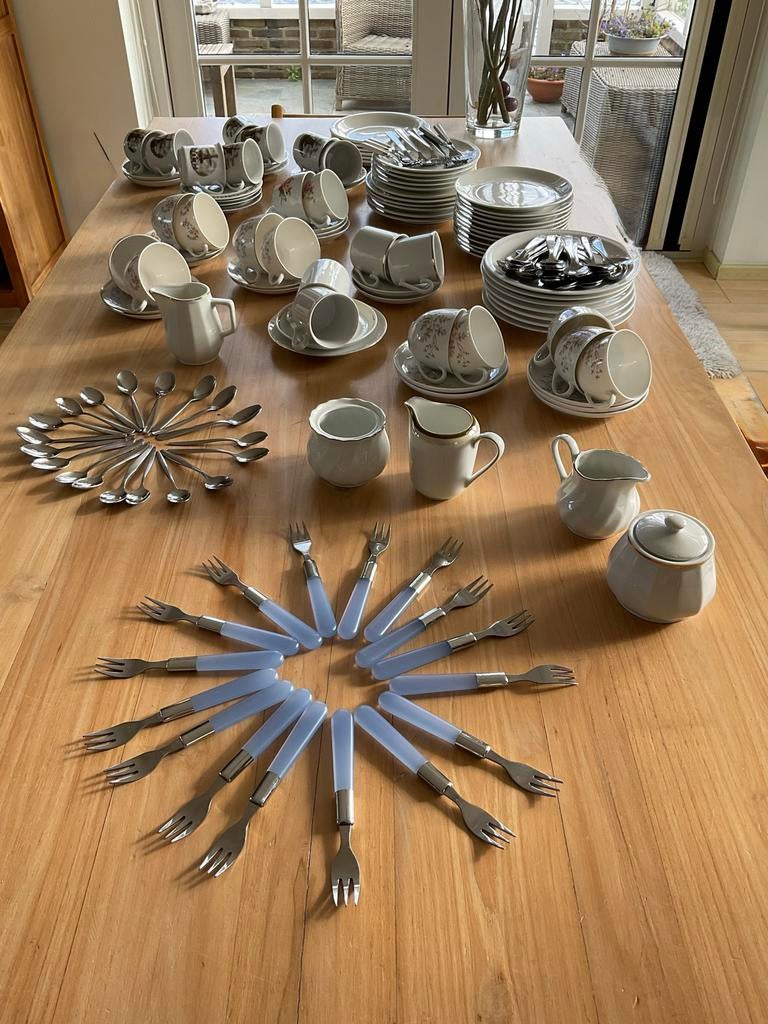 Servies voor feestjes en partijen, Ophalen, Zo goed als nieuw, Overige stijlen, Kop(pen) en/of Schotel(s)