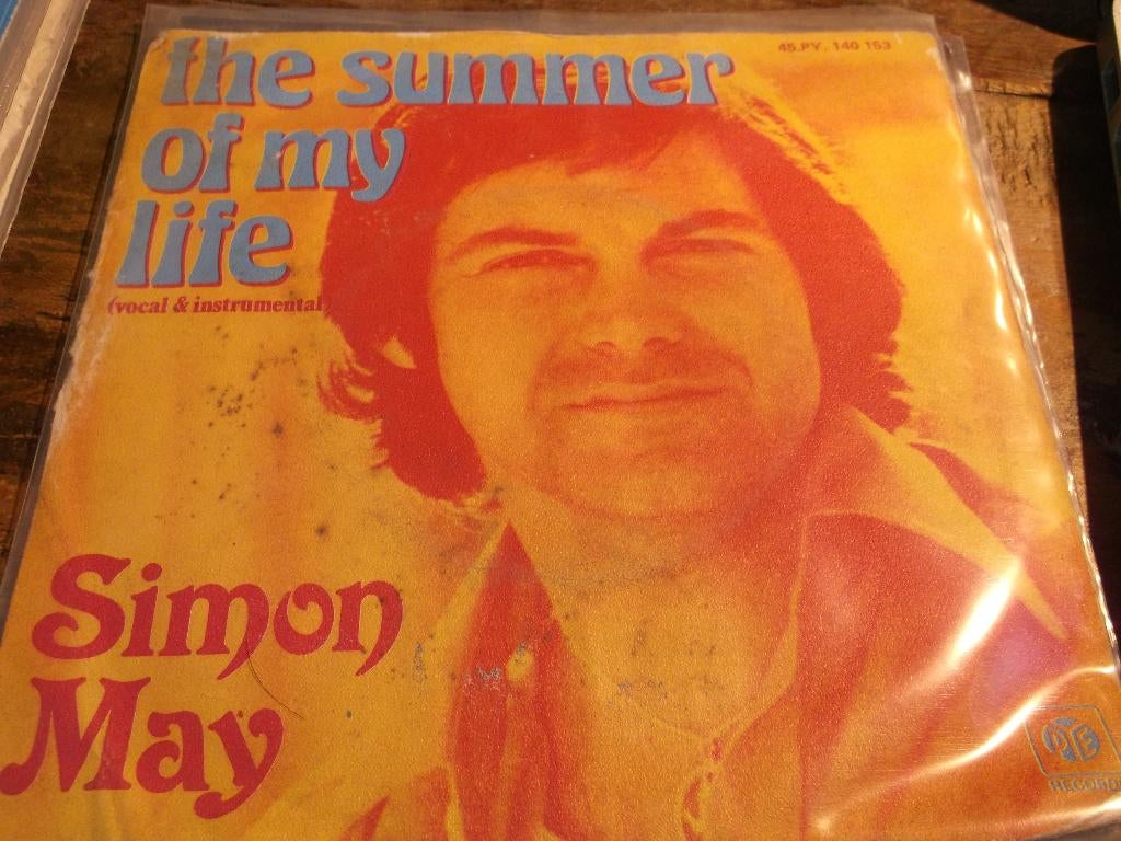 simon may The summer of my life 284, Gebruikt, 7 inch, Single, Ophalen of Verzenden