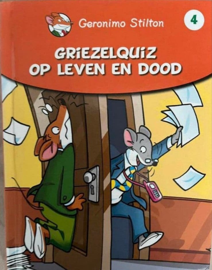 Geronimo Stilton: Griezelquiz op leven en dood, Ophalen of Verzenden, Gelezen