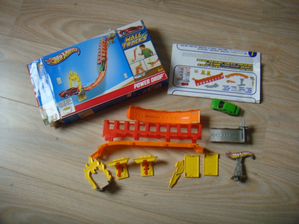 Hot Wheels Wall Tracks Power Drop, Ophalen of Verzenden, Gebruikt, Handmatig, Hot Wheels