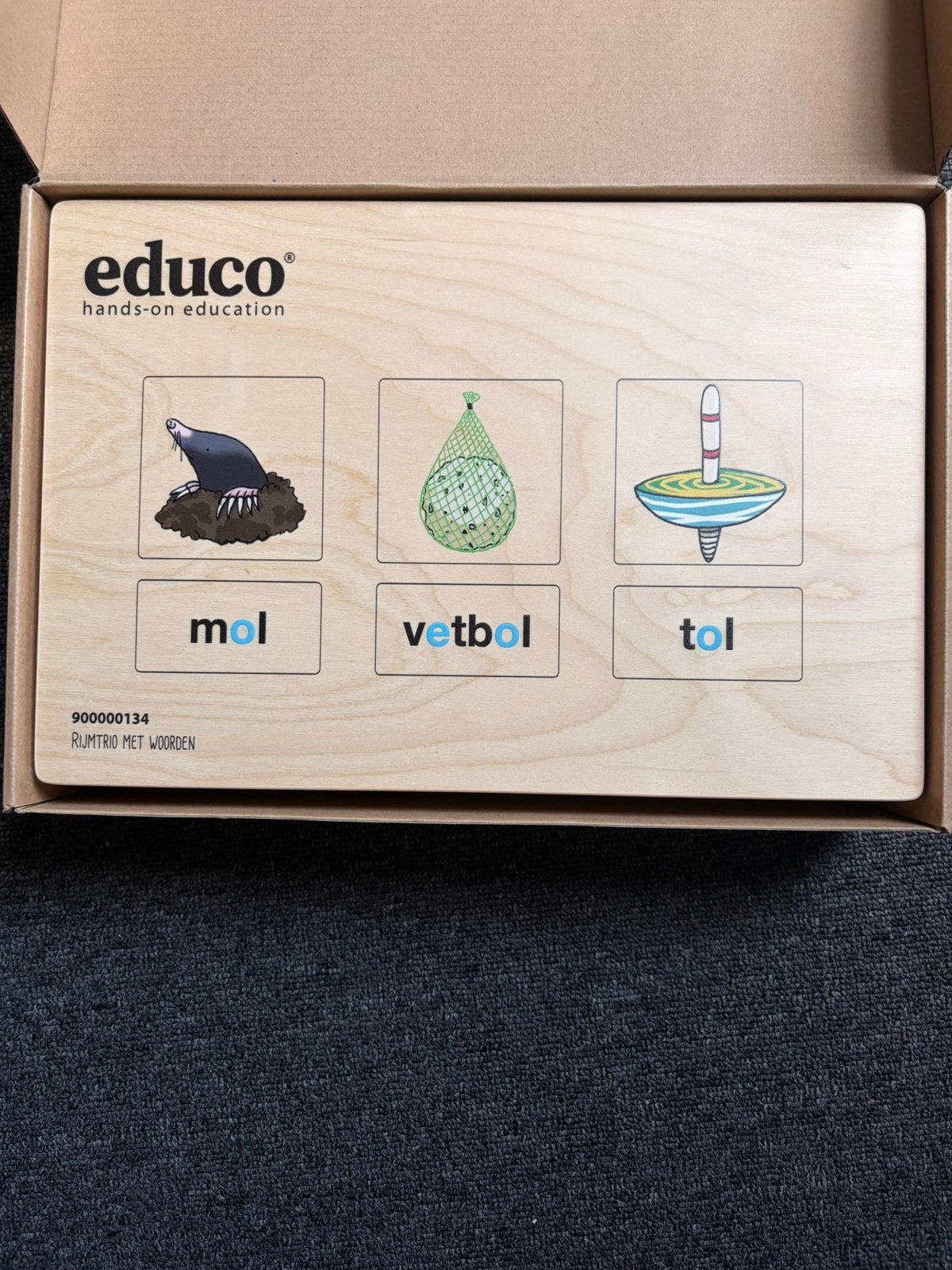Educo Rijmtrio met Woorden (900000134) – Compleet, Kinderen en Baby's, Speelgoed | Educatief en Creatief, Verzenden, Zo goed als nieuw