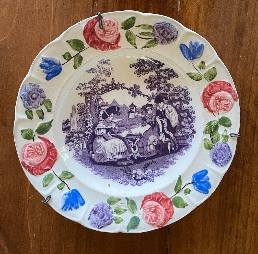 Antiek aardewerk bord, Ophalen of Verzenden