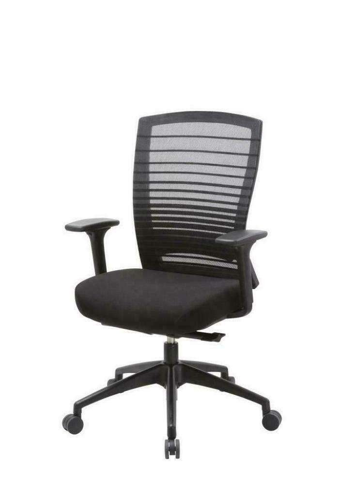 Nieuwe Corati bureaustoel netweave lendensteun 5 jr garantie, Niet ingevuld, Zwart, Niet ingevuld, Nieuw