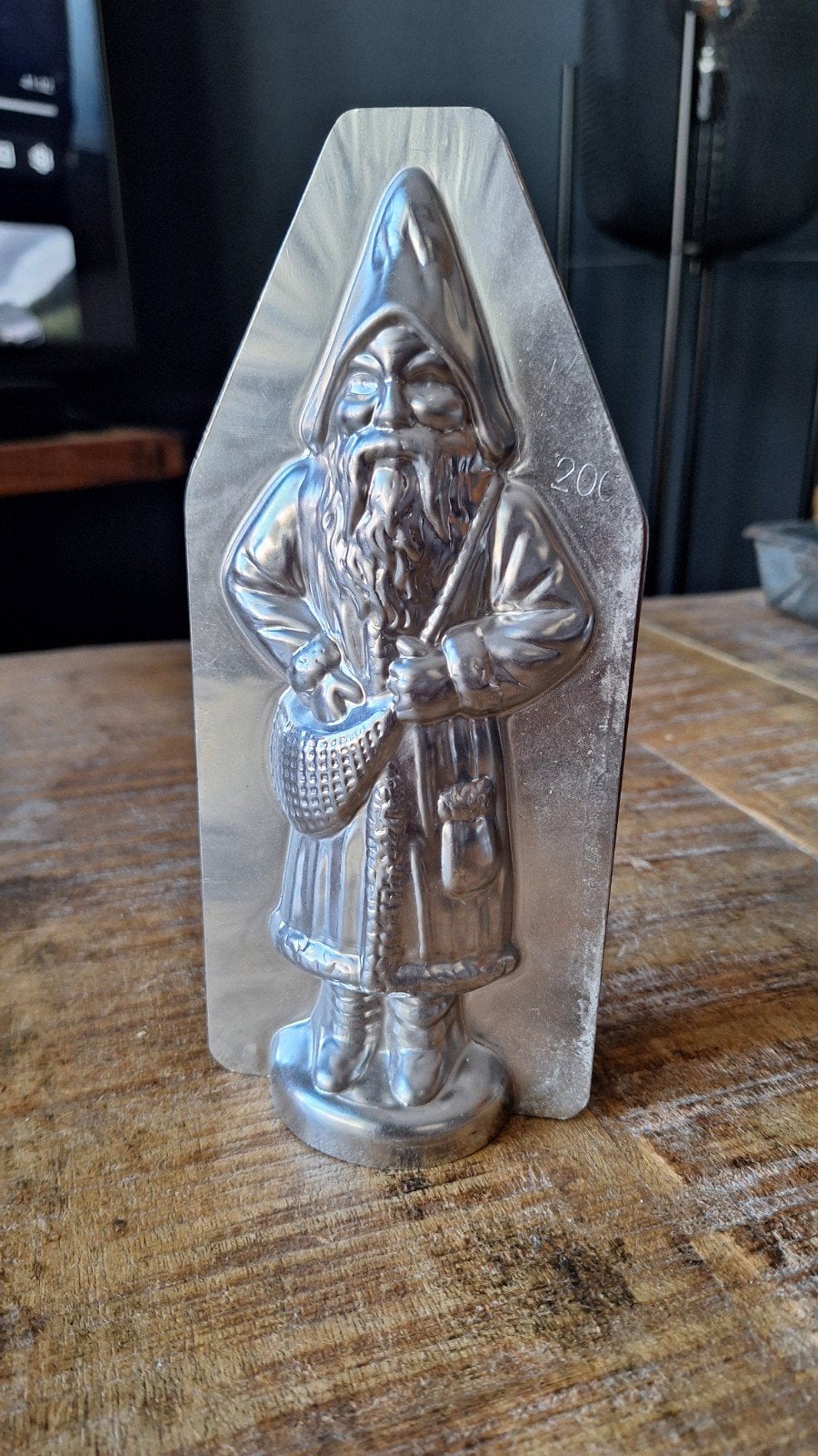Chocoladevorm met afbeelding Kerstman, zie foto's, Ophalen of Verzenden