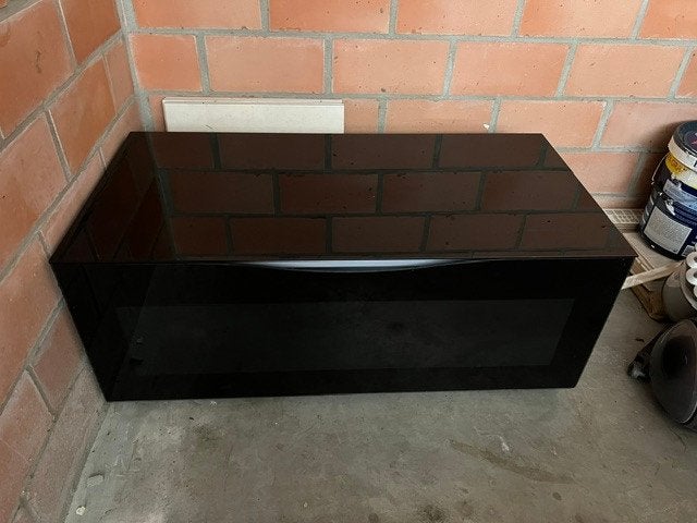 T.V.Meubilair Munari 104 Zwart, Ophalen, 100 tot 150 cm, Minder dan 100 cm, 25 tot 50 cm