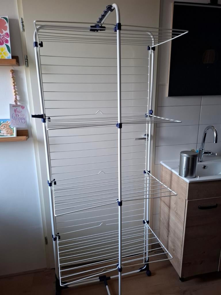Groot of klein compact wasrek droogtoren van merk leifheit, Ophalen, Zo goed als nieuw, Wasrek
