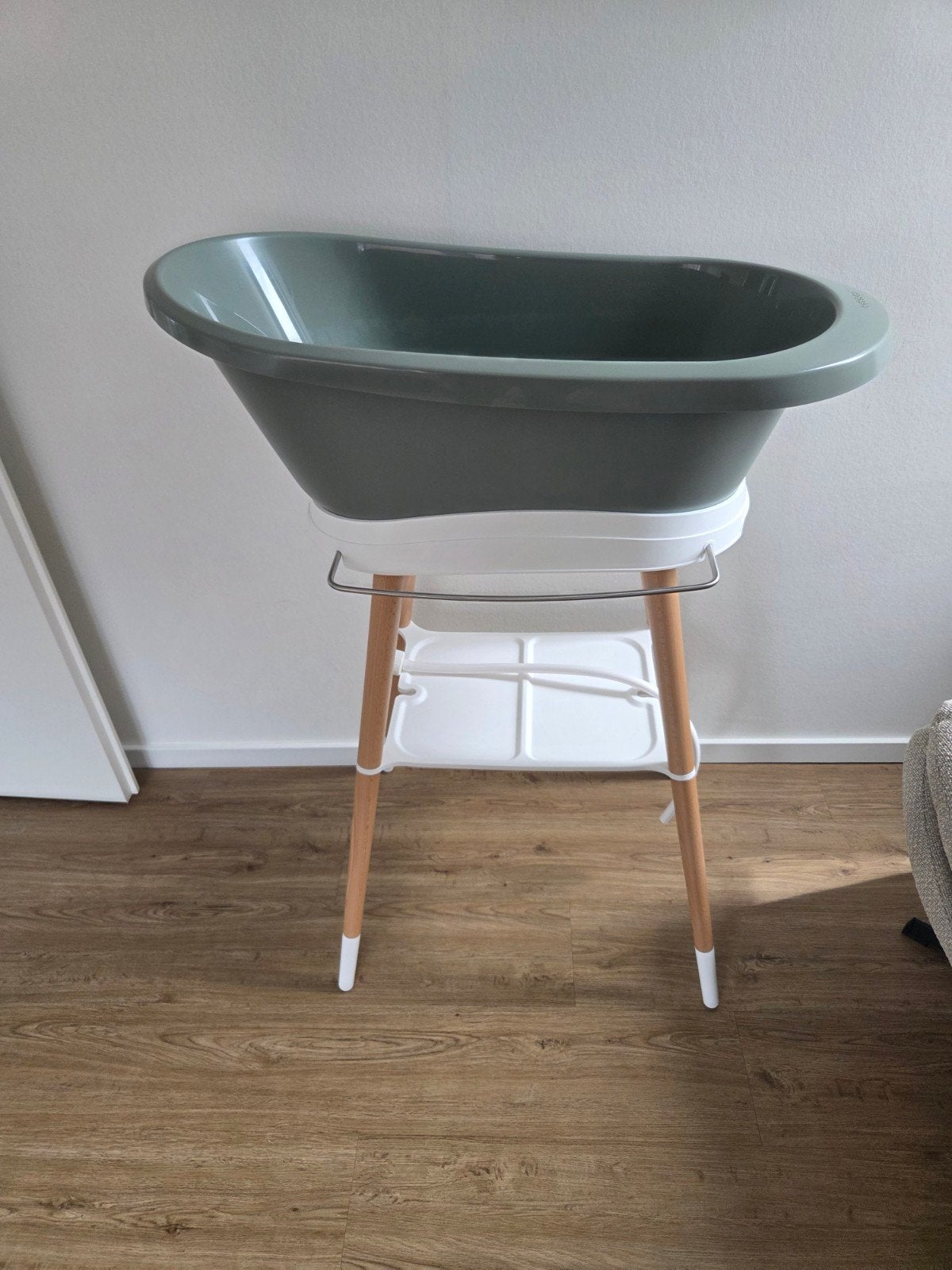 Babybad met standaard Bébé-jou, Ophalen, Zo goed als nieuw, Badje, Standaard
