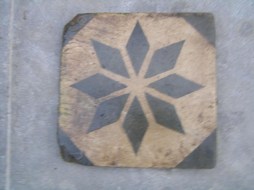 3 oude origineel antieke historische stenen plavuizen/tegels, Ophalen of Verzenden
