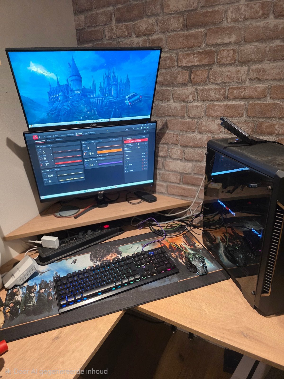 Complete Gaming PC Setup, Computers en Software, AMD Ryzen 5, Zo goed als nieuw, Gaming, 3 tot 4 Ghz
