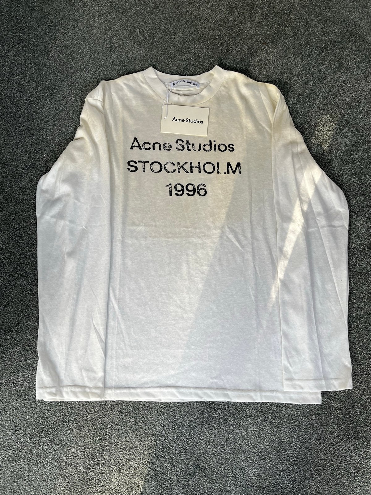 Acne Studios Stockholm 1996 Longsleeve - Maat M, Ophalen of Verzenden, Nieuw, Maat 48/50 (M), Wit