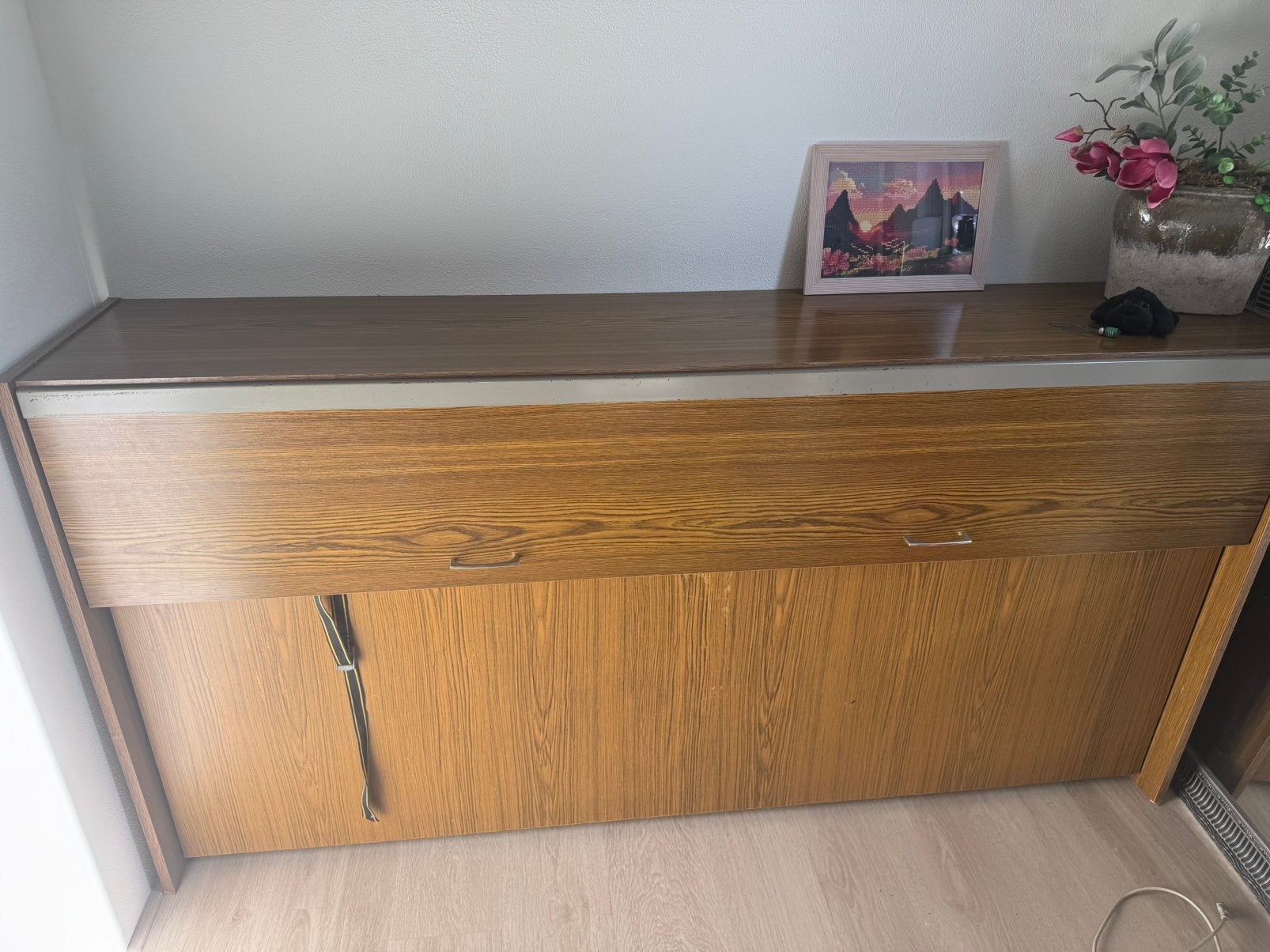 Nette klassieke opklapbed 200 L x 80 B cm, Ophalen, Gebruikt, Met klep(pen), 50 tot 100 cm