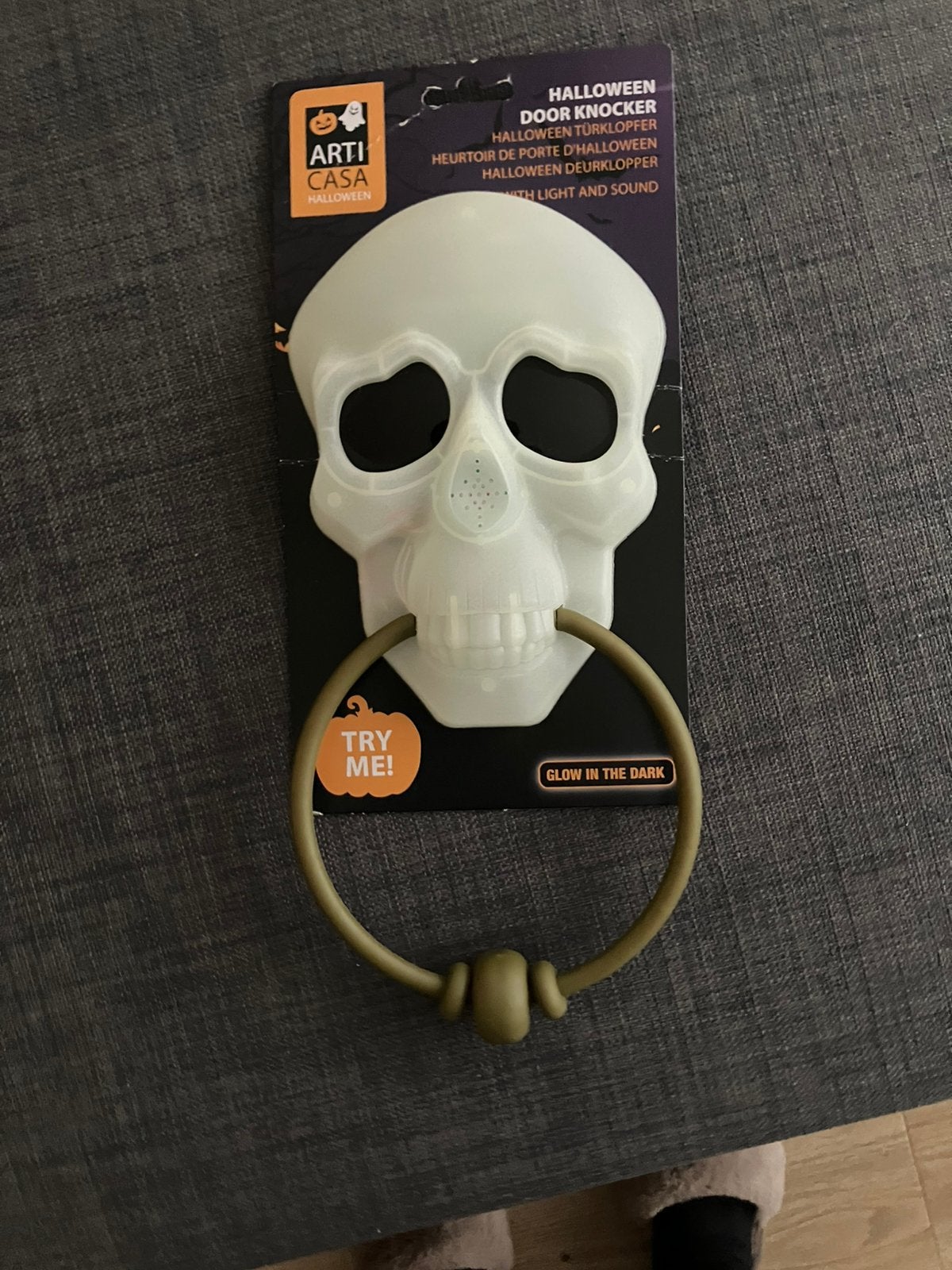 Halloween skelet deurbel, Ophalen of Verzenden, Nieuw, Halloween of Griezel
