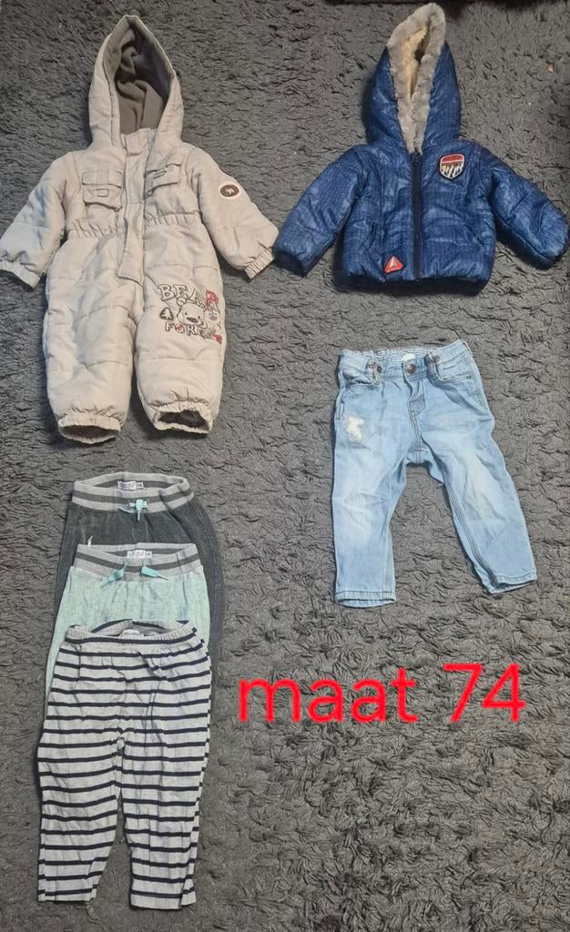 Winterkleding en broekjes maat 74, Kinderen en Baby's, Babykleding | Maat 74, Ophalen of Verzenden, Gebruikt, Jongetje of Meisje