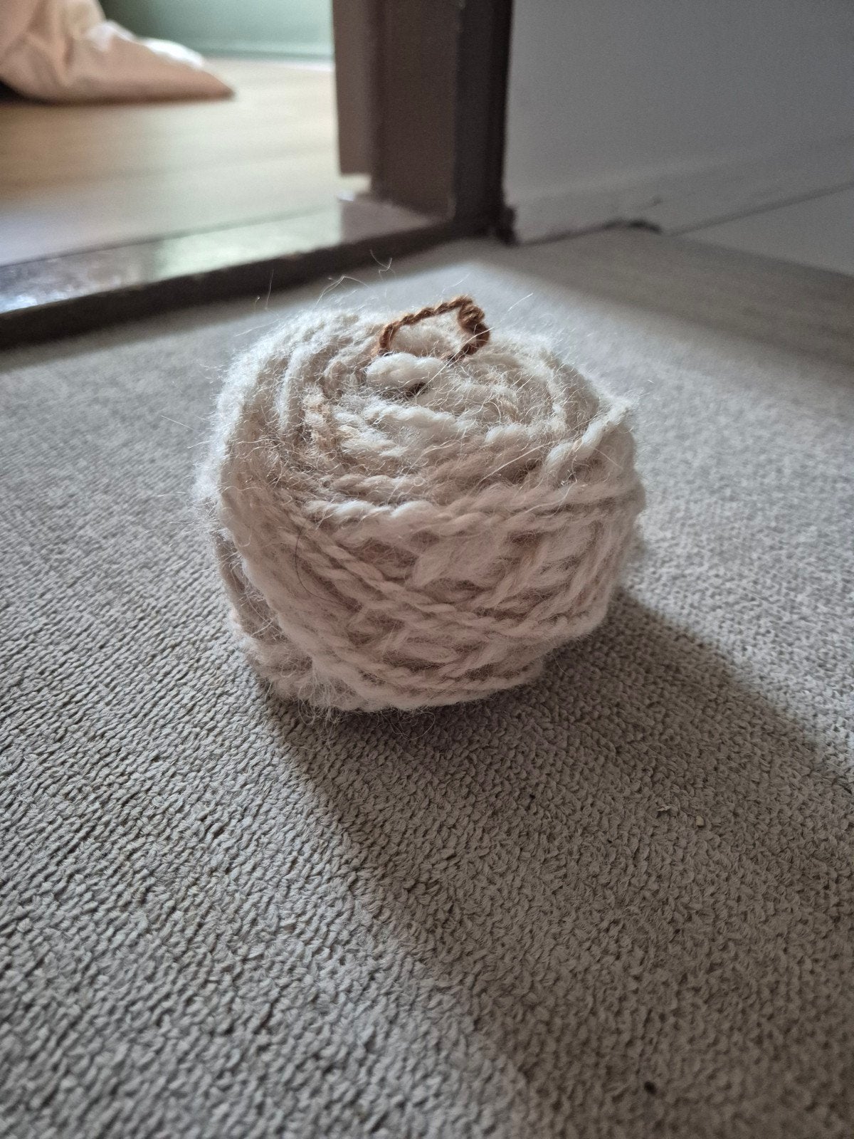 Handgesponnen 100% alpaca wol, Hobby en Vrije tijd, Verzenden, Nieuw, Breien of Haken, Wol of Garen