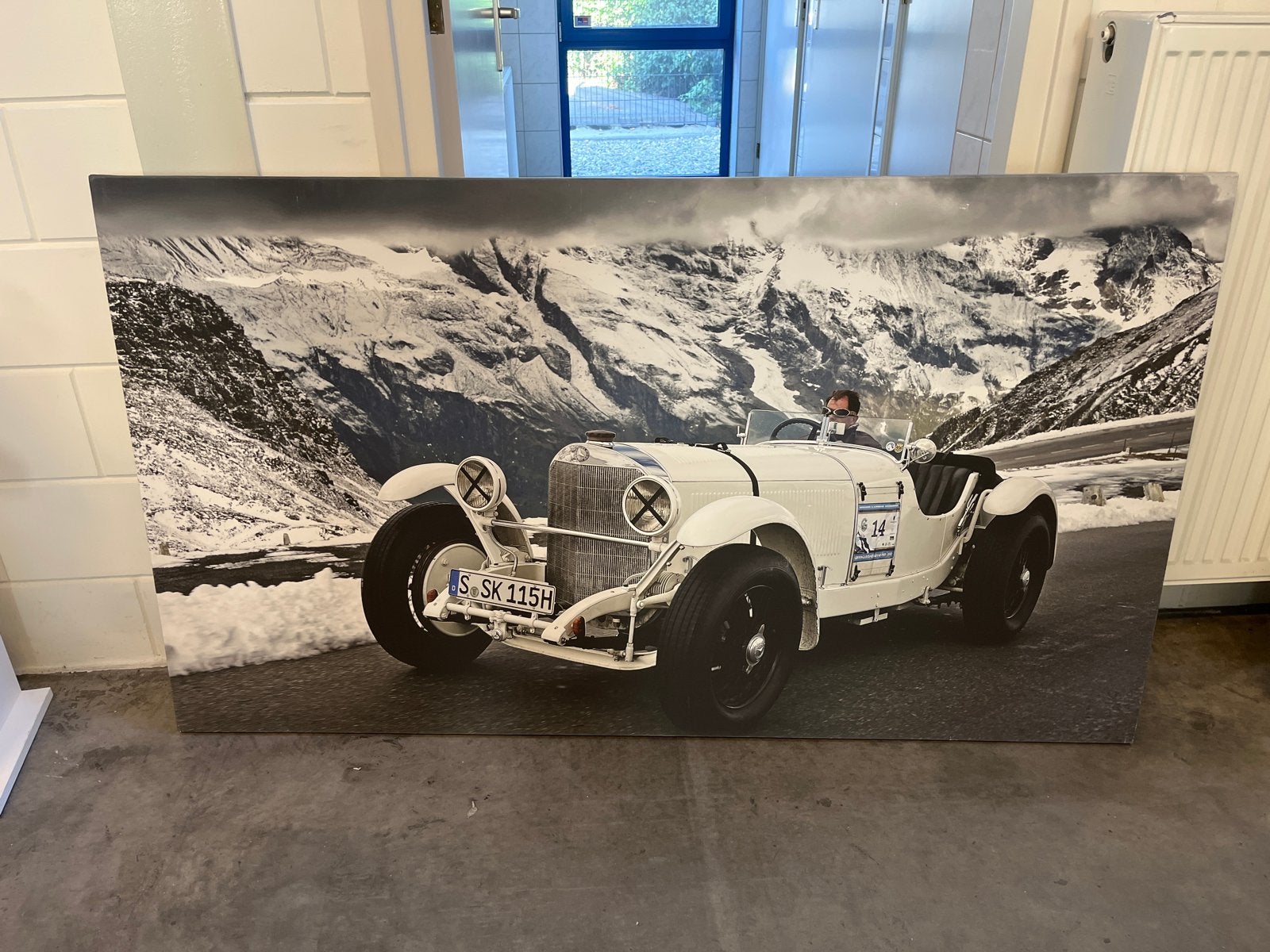 Mercedes-Benz SSK Canvas Print - 160x90 cm, Ophalen, 125 cm of meer, 75 – 100, Print
