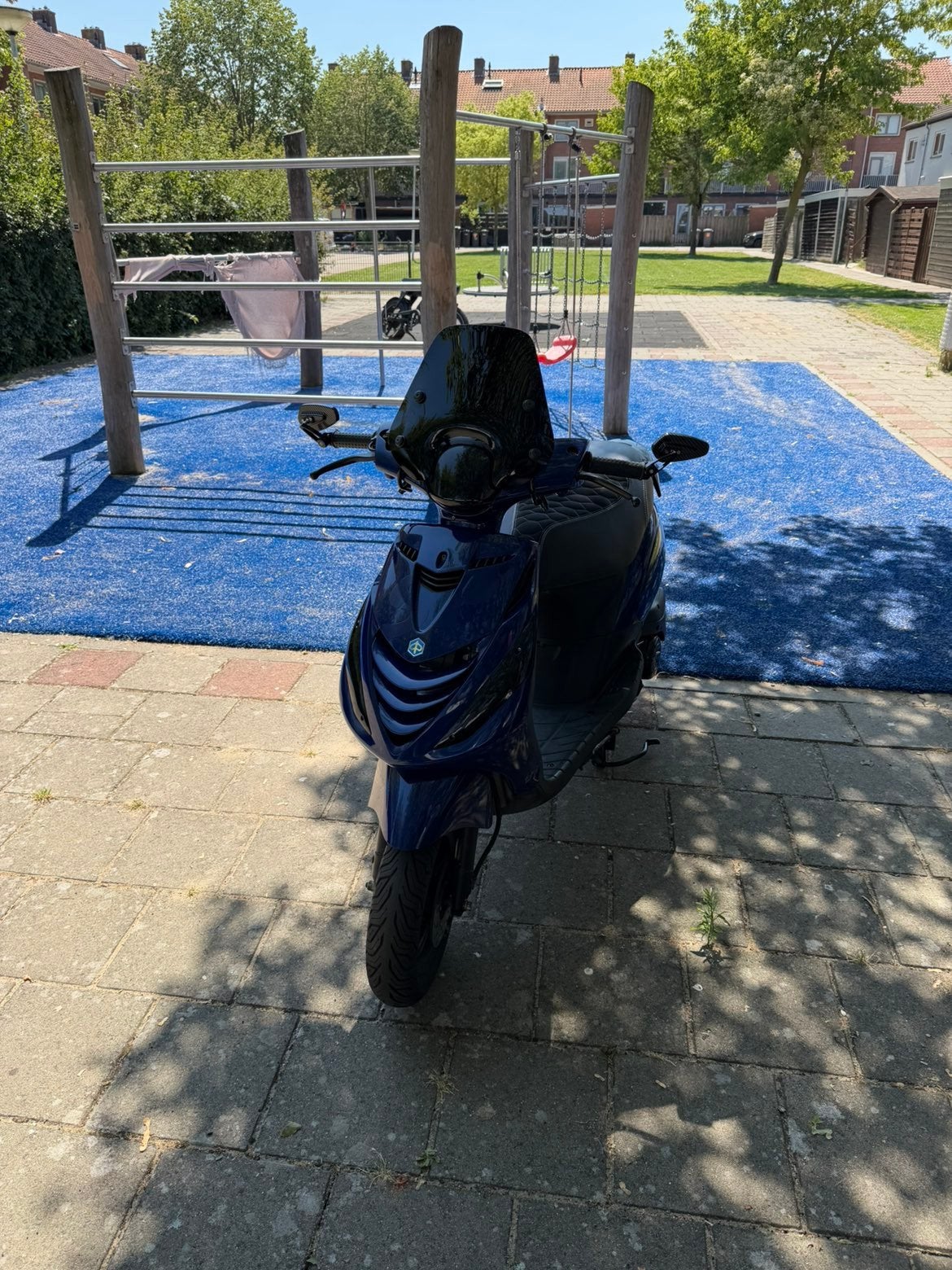Piaggio Zip 2023 | 238 km | BMW-blauwe kappenset  Nieuwstaat, Maximaal 45 km/u, Zip, Ophalen of Verzenden, Zo goed als nieuw