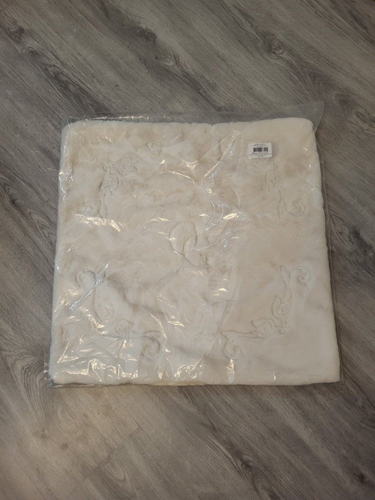 Riviera Maison OG Faux Fur Pillow Cover 50x50, Huis en Inrichting, Beige, Nieuw, Ophalen of Verzenden, Met print